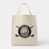 Individuelle Name & Text Golf Tragetasche (Rückseite)