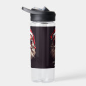 Individuelle Name & Text Grumpy Santa Trinkflasche (Rechts)