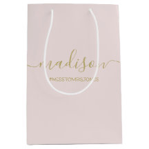 Individuelle Name Text Hashtag Gold Script Rosa