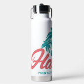 Individuelle Name & Text Hawaii Trinkflasche (Vorderseite)