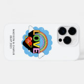 Individuelle Name / Text "Liebe ist Liebe" Case-Mate iPhone Hülle (Rückseite (Horizontal))
