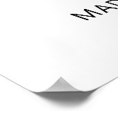 Individuelle Name / Text "Liebe ist Liebe" Poster (Ecke)