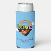 Individuelle Name / Text "Liebe ist Liebe" Selters Dosenkühler (Seltzer Rückseite)