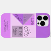 Individuelle Name / Text Life ist ein verrückter A Case-Mate iPhone Hülle (Rückseite (Horizontal))