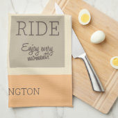 Individuelle Name / Text Life ist ein verrückter A Geschirrtuch (Viertel Falte)