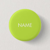 Individuelle Name-Text lila grün weiß minimalistis Button (Vorderseite)