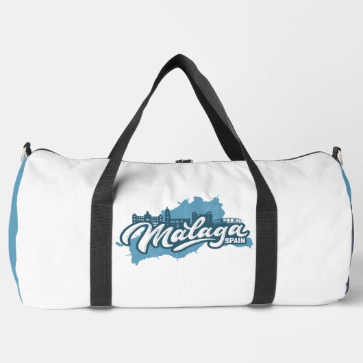 Individuelle Name / Text Malaga Spanien Duffle Bag (Vorderseite)