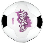 Individuelle Name / Text Malaga Spanien Fußball (Gedreht)