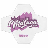 Individuelle Name / Text Malaga Spanien Fußball (Flach)