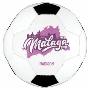 Individuelle Name / Text Malaga Spanien Fußball