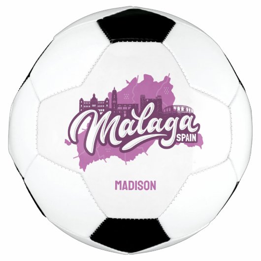 Individuelle Name / Text Malaga Spanien Fußball (Vorderseite)