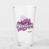 Individuelle Name / Text Malaga Spanien Glas (Rückseite)
