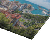 Individuelle Name & Text Malaga Spanien Schneidebrett (Ecke)