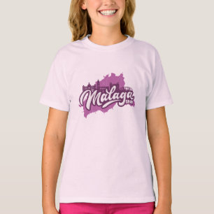 Individuelle Name / Text Malaga Spanien T-Shirt