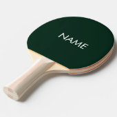Individuelle Name Text monogramm dunkelgrün minima Tischtennis Schläger (Vorderseite)