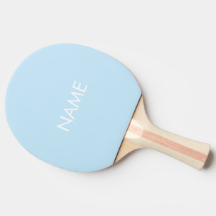 individuelle Name Text monogramm hellblau minimali Tischtennis Schläger