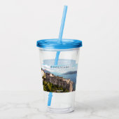 Individuelle Name & Text Montenegro Acryltrinkbecher (Rückseite)