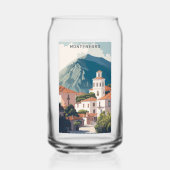 Individuelle Name & Text Montenegro Dosenglas (Vorderseite)