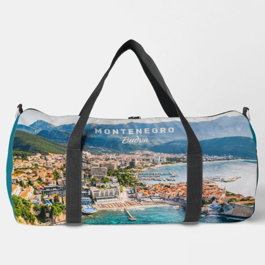 Individuelle Name & Text Montenegro Duffle Bag (Vorderseite)