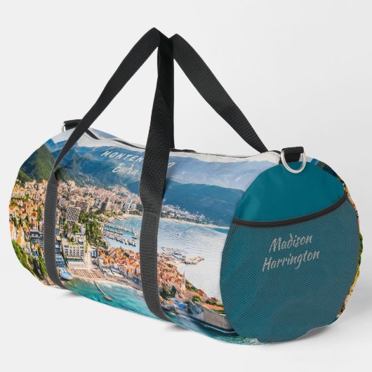 Individuelle Name & Text Montenegro Duffle Bag (Rechte Ecke)