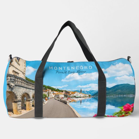 Individuelle Name & Text Montenegro Duffle Bag (Vorderseite)