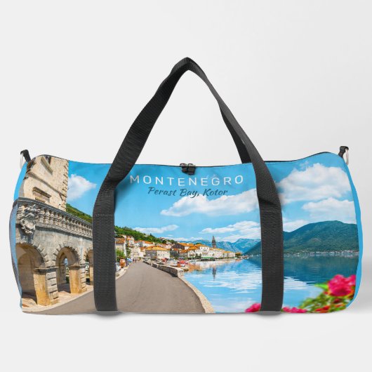 Individuelle Name & Text Montenegro Duffle Bag (Rückseite)