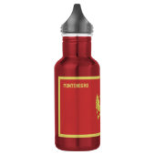 Individuelle Name & Text Montenegro Edelstahlflasche (Links)