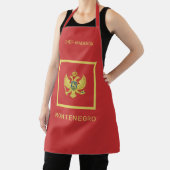 Individuelle Name & Text Montenegro - Flagge Schürze (InSitu)