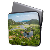 Individuelle Name & Text Montenegro Laptopschutzhülle (Vorderseite Links)