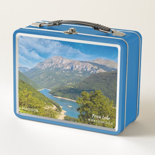 Individuelle Name & Text Montenegro Metall Brotdose (Vorderseite)