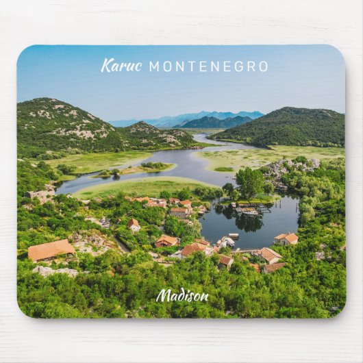 Individuelle Name & Text Montenegro Mousepad (Vorne)