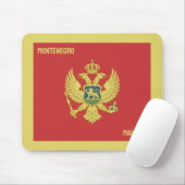 Individuelle Name & Text Montenegro Mousepad (Mit Mouse)