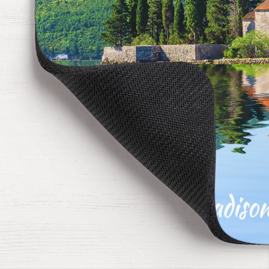 Individuelle Name & Text Montenegro Mousepad (Ecke)