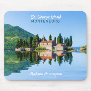Individuelle Name & Text Montenegro Mousepad