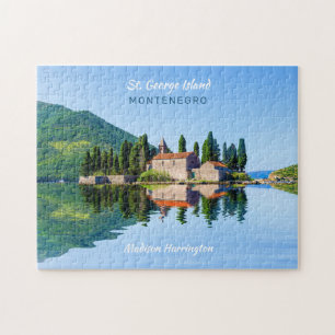 Individuelle Name & Text Montenegro Puzzle