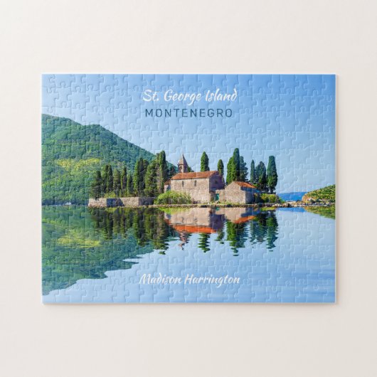 Individuelle Name & Text Montenegro Puzzle (Horizontal)