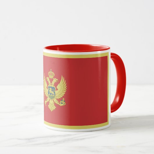 Individuelle Name & Text Montenegro Tasse (VorderseiteRechts)