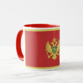 Individuelle Name & Text Montenegro Tasse (Vorderseite Links)