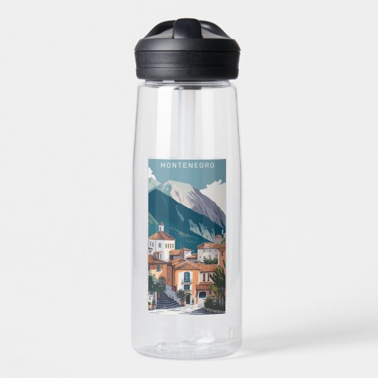 Individuelle Name & Text Montenegro Trinkflasche (Vorne)