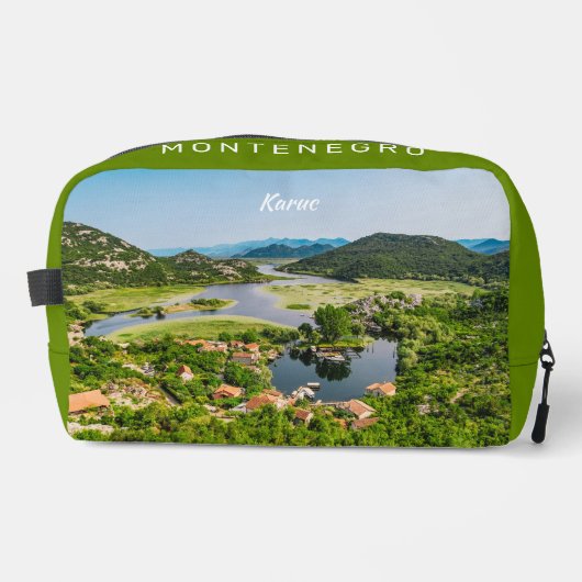 Individuelle Name & Text Montenegro Waschbeutel (Vorderseite)