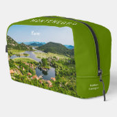 Individuelle Name & Text Montenegro Waschbeutel (Rechte Ecke)