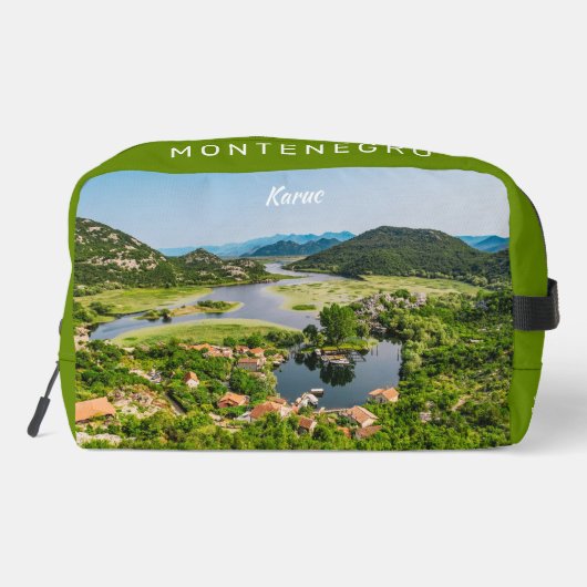 Individuelle Name & Text Montenegro Waschbeutel (Rückseite)
