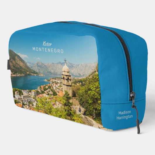 Individuelle Name & Text Montenegro Waschbeutel (Rechte Ecke)