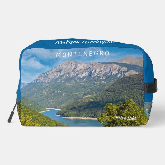 Individuelle Name & Text Montenegro Waschbeutel (Rückseite)
