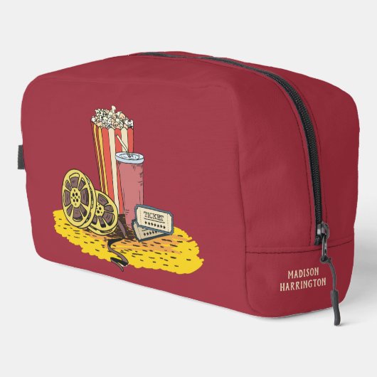 Individuelle Name / Text Movie Buff Waschbeutel (Rechte Ecke)