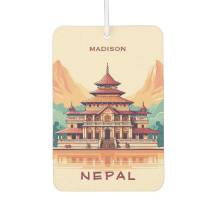 Individuelle Name & Text Nepal Autolufterfrischer