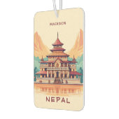 Individuelle Name & Text Nepal Autolufterfrischer (Links)