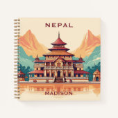 Individuelle Name & Text Nepal Notizblock (Vorderseite)