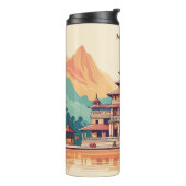 Individuelle Name & Text Nepal Thermosbecher (Nach links gedreht)