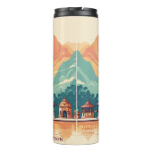 Individuelle Name & Text Nepal Thermosbecher (Rückseite)